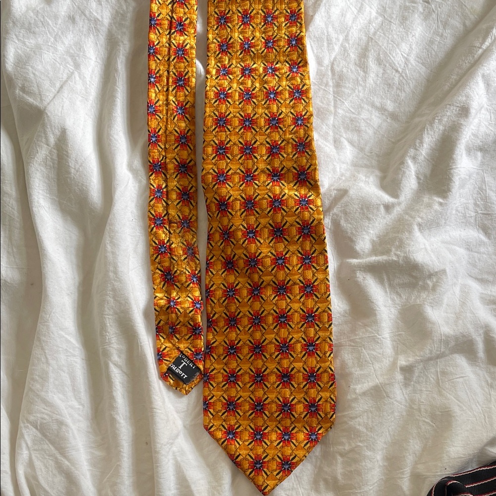 Robert Talbott Silk Patterned Tie. 59” - image 1
